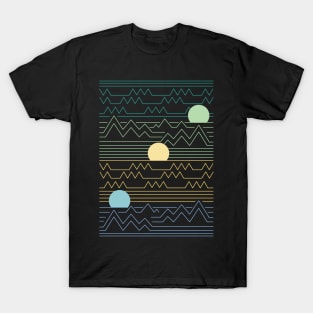 Retro Mountain Sunset T-Shirt